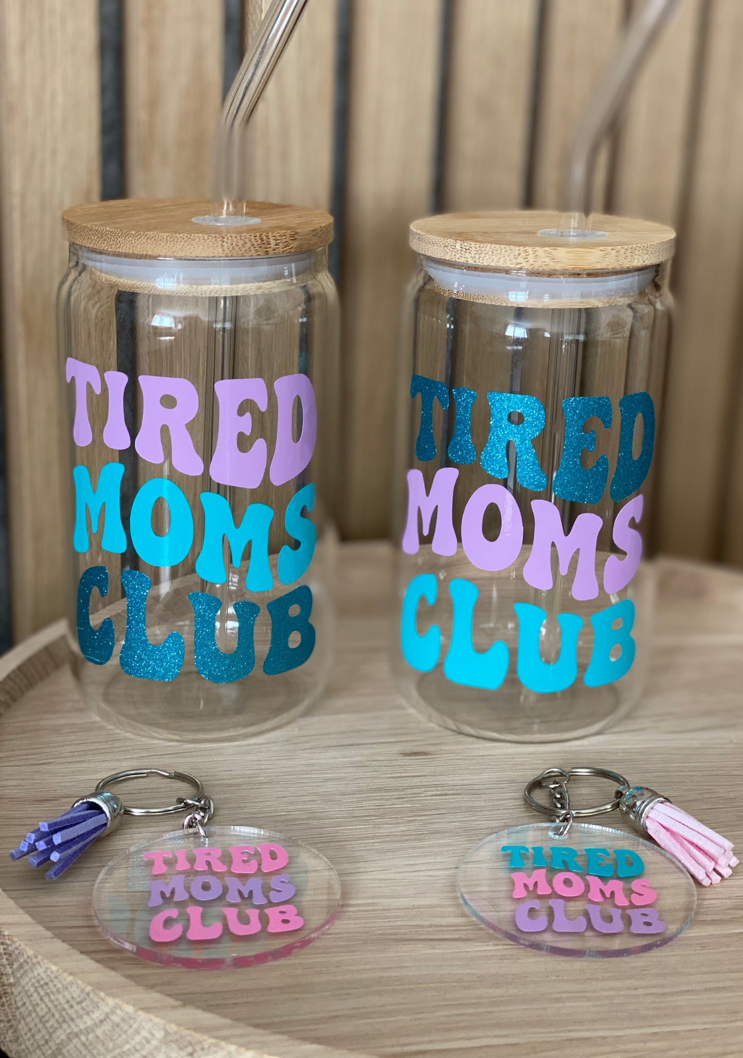 Trinkglas Tired Mom Club